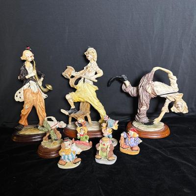"Hans Chevetta 1974" Clown Figurines