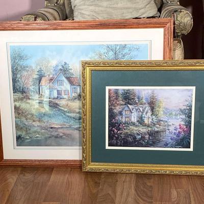 Forest Cottages - Two Signed Prints 