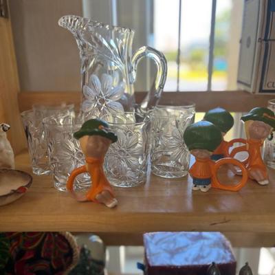 HAND CUT GLASS SET