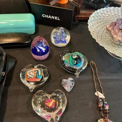 Glass paperweights 