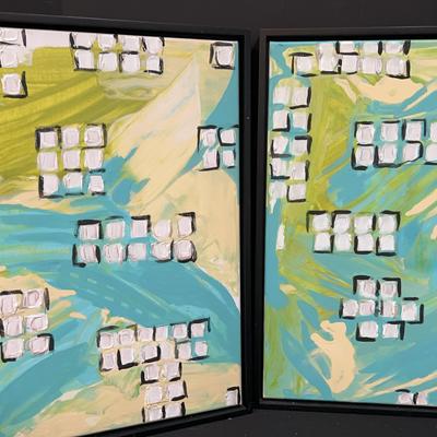Framed Acrylic Canvas Paintings 