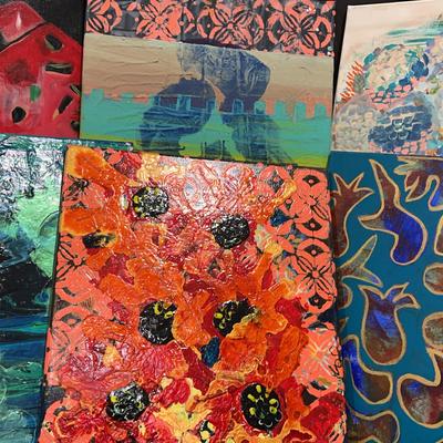 Six Acrylic Paintings