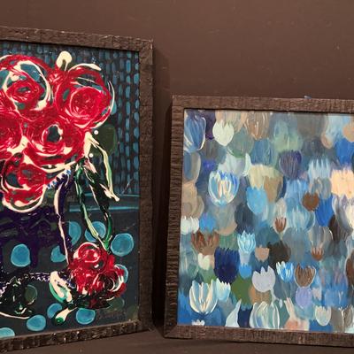 Framed Acrylic On Canvas Paintings