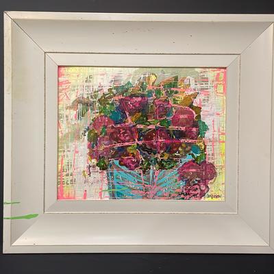 Framed Abstract 31”x27.5”