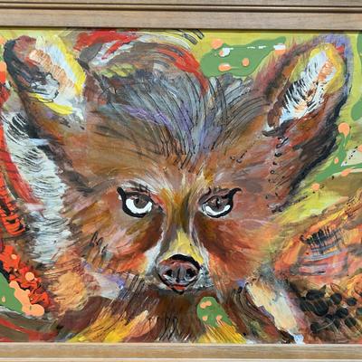 Acrylic On Canvas Framed Painting