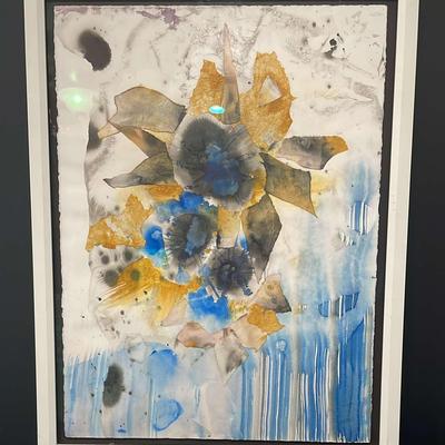 Framed Mixed Media Watercolor , 26”x33”, 