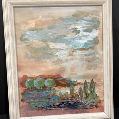 Framed Acrylic Scenery Artwork
