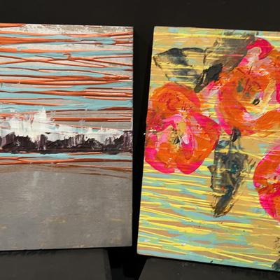Acrylic Paintings On Wood.