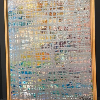 Framed Abstract Painting Signed By Artist B. Ferguson