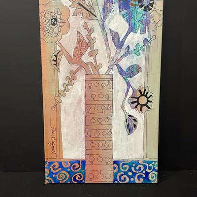 Stretch Canvas ,10” X20”x 1.5”, Acrylic Collaborative 
