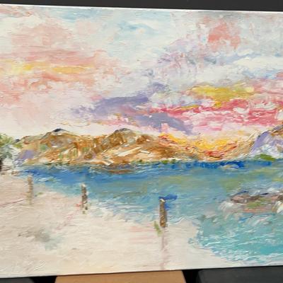 “Coastal Beauty” Oil On Canvas Painting 