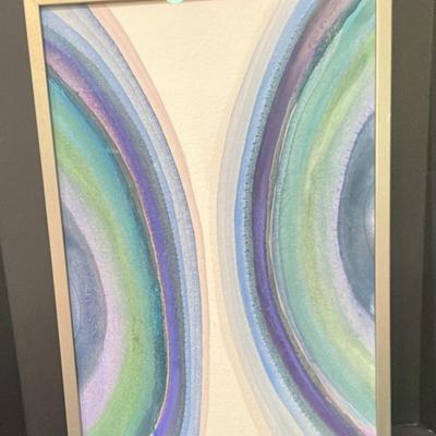 Framed Watercolor Painting