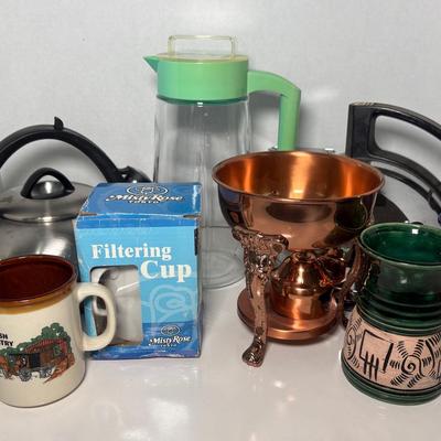 Vintage General Electric Tea Kettle & More Beverage Doodads