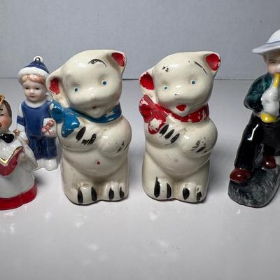 Occupied Japan Figurine, Bell & Salt/Pepper Shakers