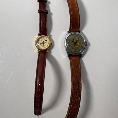 Vintage US Time Mickey Mouse Watch & Armitron Scooby Doo Watch 