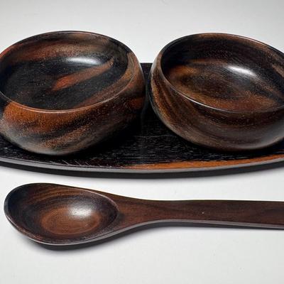 Wooden Carved Filipino Bowl Set from “Tourist Duty-Free Shops” 