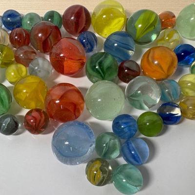 Single Color Cat’s Eye Glass Marbles