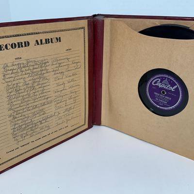 Record Album With 78 Records