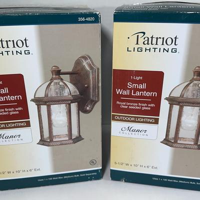 New Patriot Lighting Manor Collection Wall Lights