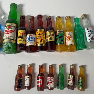 Assorted Miniature Beer & Liquor Bottles Collection