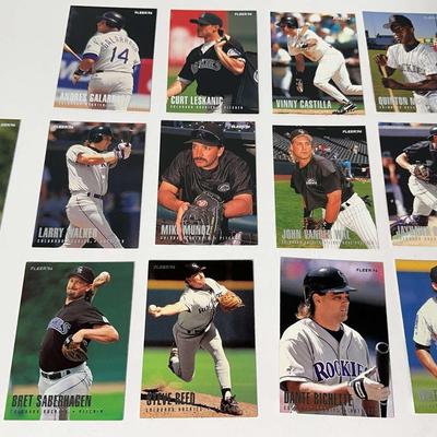 1996 Colorado Rockies Fleer Cards
