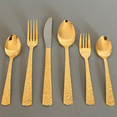 Gold flatware japan l1600 6