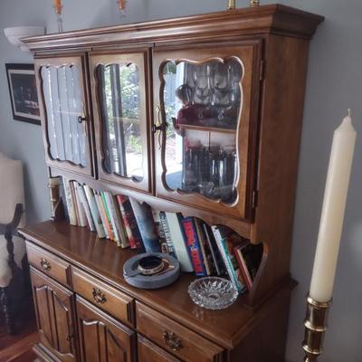 Curio/Hutch and cookbooks