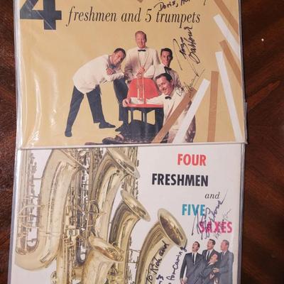 Sale Photo Thumbnail #55: The "Four Freshmen" autographed albums (and a photo as well)