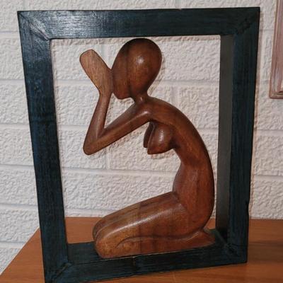 Sale Photo Thumbnail #27: carved wood art