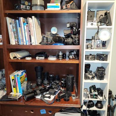 Sale Photo Thumbnail #3: Cameras ~ 35mm, digital, Minolta, Yashica, Kodak, lenses ++