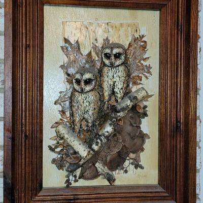 Sale Photo Thumbnail #44: Woodland Owl artwork signed Mcgee