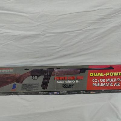 Rare Daisy Powerline 990 .177  Pump/CO2 Dual Power Air Rifle W/Box And Papers 