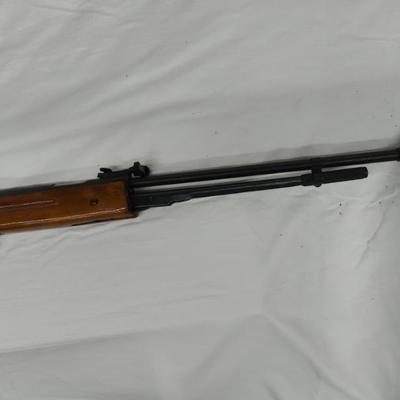 Vintage Chinese Under Lever  Wood Stock High Powered .177 Pellet Rifle 