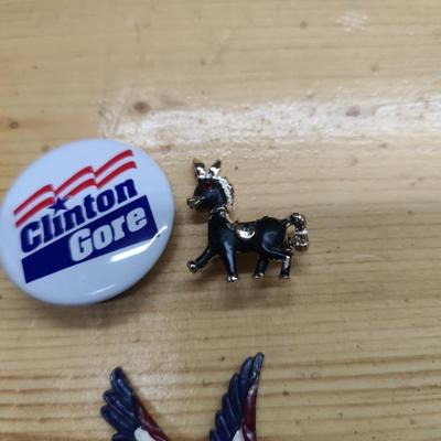 Political buttons, authentic and reproductions almost all are vintage 