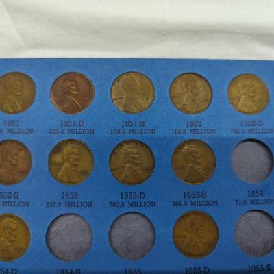 4 collector albums with old Indian head pennies and steel pennies and wheat pennies and Lincoln cents....... Late 1800s thru 1970s