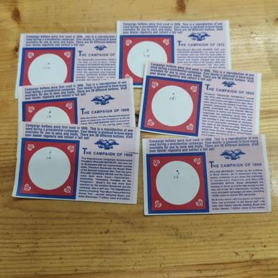 Political buttons, authentic and reproductions almost all are vintage 