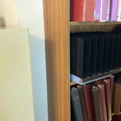 Five Shelf Book Case With Binders Book And More