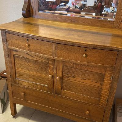 Beautiful Rustic Old Sideboard Cabinet