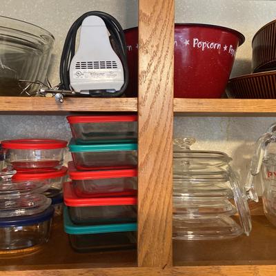 Pyrex Containers, Measuring Cups, Mixing Bowls And More