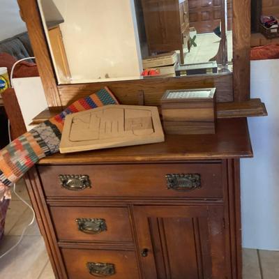 Cabinet And Mirror 