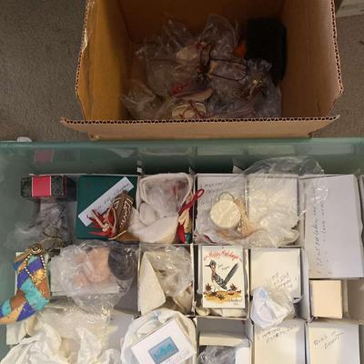 Large Lot  Of Desert Themed Christmas Ornaments
