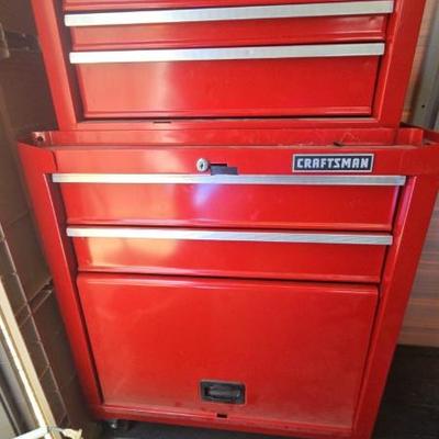 Ta179 mystery tool lot 7 including craftsman tool cabinet