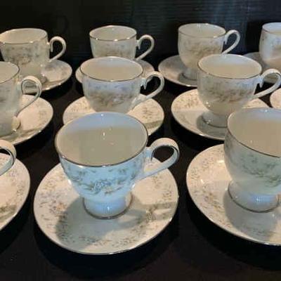 Ta146 noritake china ireland patience tea cups and saucers