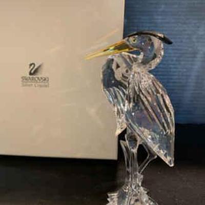 Ta210v swarovski crystal heron