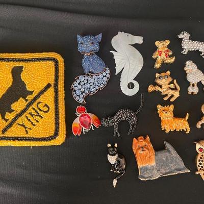 Ta150 vintage and modern animal pins