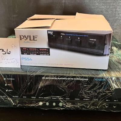 Ta236 300w pyle audio receiver w bluetooth speaker selector)