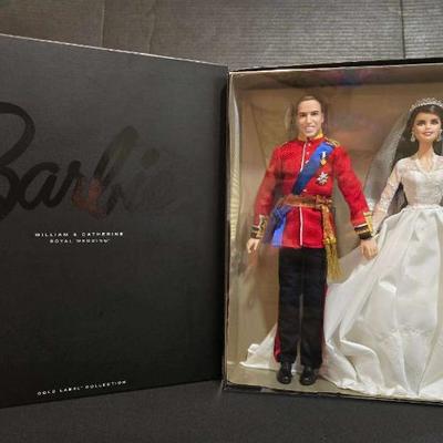 Ta147 barbie william catherine royal wedding (nib)