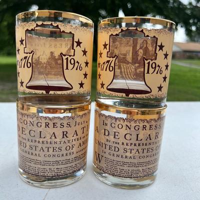 4 Gold Rim Declaration Glasses