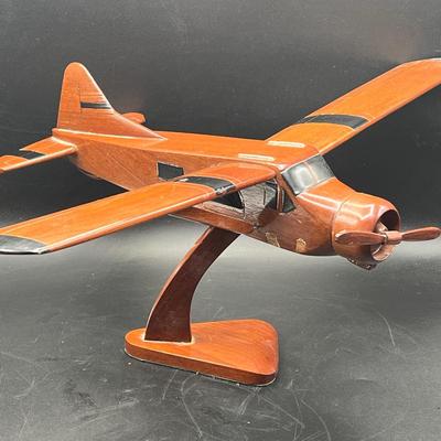 Model Airplane in Mahogany