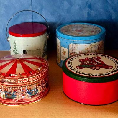 (4)Vintage Tins